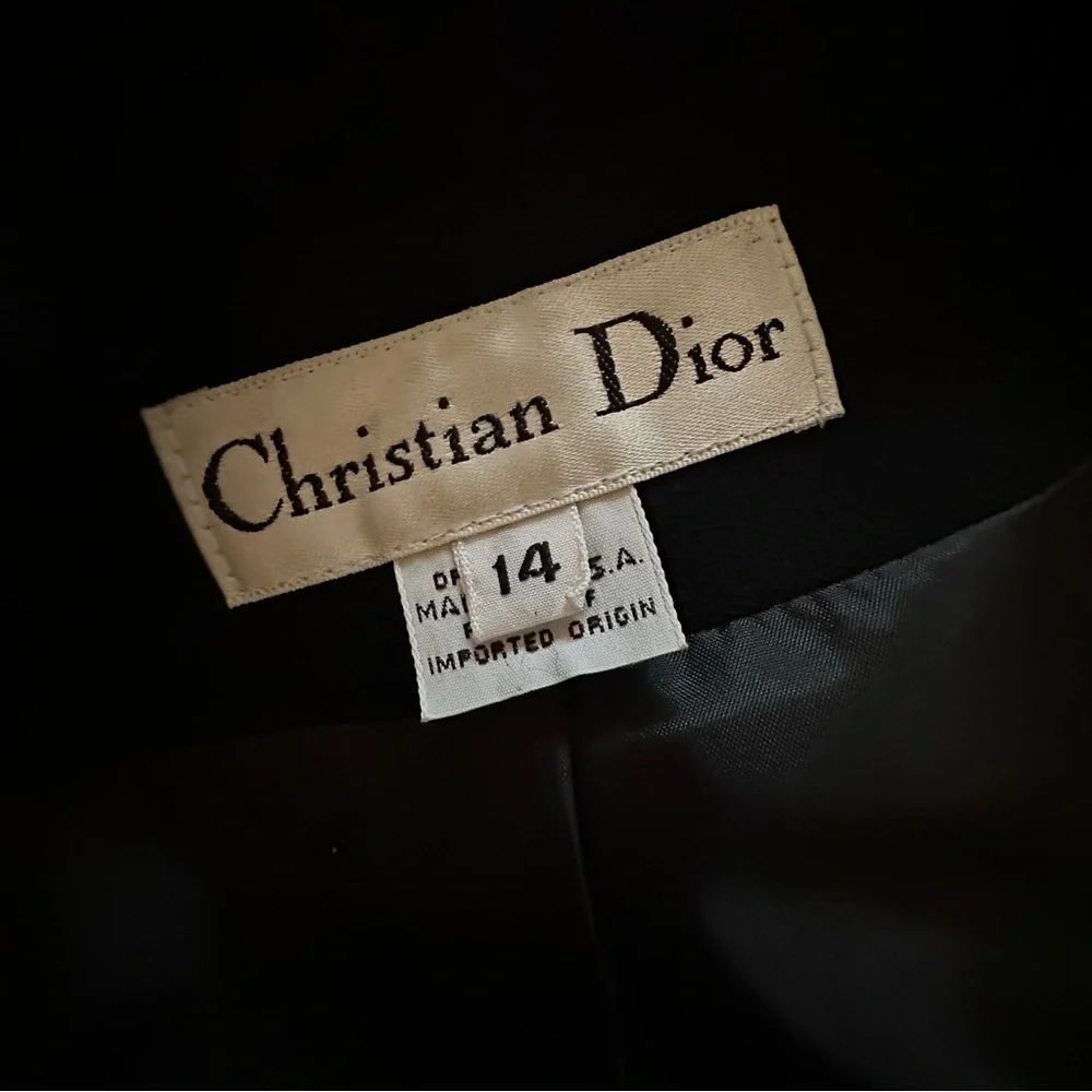 Christian Dior Black Vintage Blazer